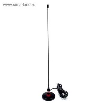 Антенна на магните Антейко, черная, прямая, AM2000