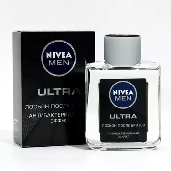 Антибактериальный лосьон после бритья Nivea for Men Ultra, 100 мл