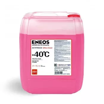 Антифриз ENEOS Ultra Cool -40 C, розовый, 20 кг