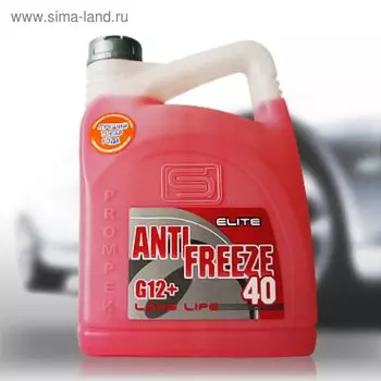 Антифриз "Промпэк" 40 Elite G12+ красный, 5 кг