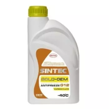 Антифриз Sintec GOLD -40 желтый G12 1кг