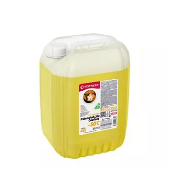 Антифриз Totachi ELC -50 C, жёлтый, 10 л