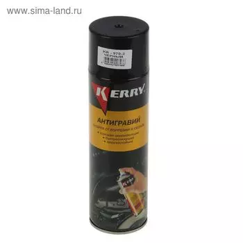 Антигравий Kerry защита от коррозии и сколов, черный, 650 мл, аэрозоль