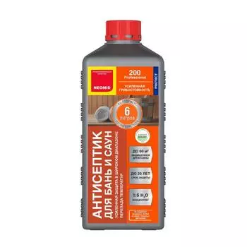 Антисептик для бань и саун NEOMID 200 1 л концентрат 1:5
