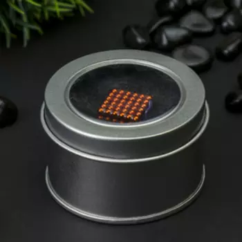 Антистресс магнит "Неокуб" 216 шариков d=0,3 см (оранжевый) 1.8х1.8 см