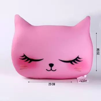 Подушка декоративная антистресс «Котик», розовый