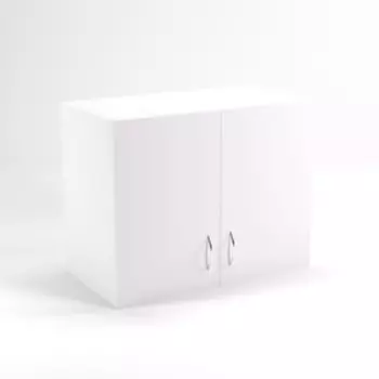 Антресоль двухдверная НАШ-5, 760 × 600 × 600 мм, белый шагр