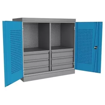 Антресоль инструментальная Верстакофф PRF-Q, ПЯ6П2, шесть ящиков, две полки, перегородка