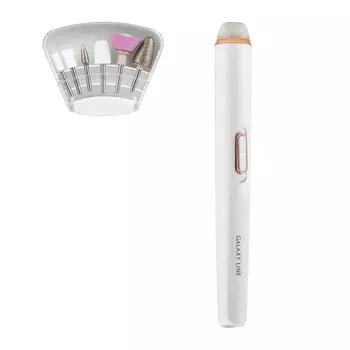 Аппарат для маникюра Galaxy LINE GL 4913, 0.5 Вт, 6 насадок, белый