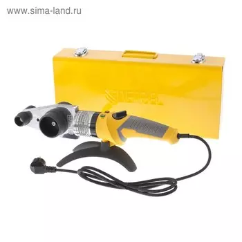 Аппарат для сварки пластиковых труб Denzel DWP-2000, Х-PRO, 2 кВт, 300 °С, комплект насадок, 20-63 мм