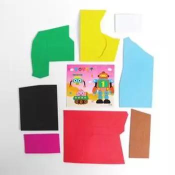 Аппликация 3D «Друзья роботы» из ЕVA