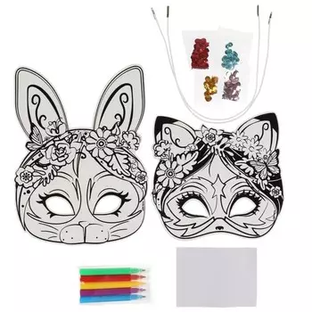 Аппликация и раскраска на бархатной маске «Энчантималс»