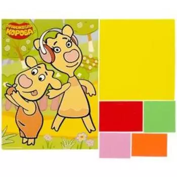 Аппликация из эва «Оранжевая корова» 17×23см