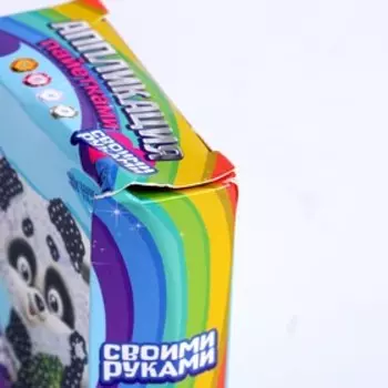 Аппликация пайетками «Весёлая панда» Уценка