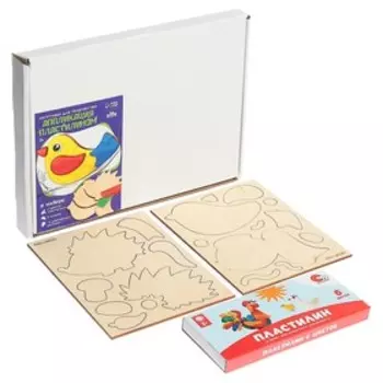 Аппликация пластилином «Зверята»