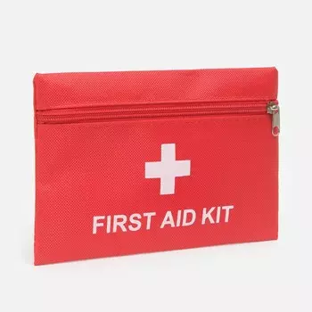 Косметичка-аптечка походная на молнии, красная