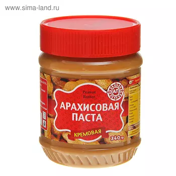Арахисовая паста "Азбука продуктов" кремовая, 340 г