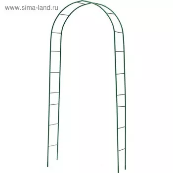 Арка садовая, 240 120 36 см, металл, зелёная, Grinda, «Классика»