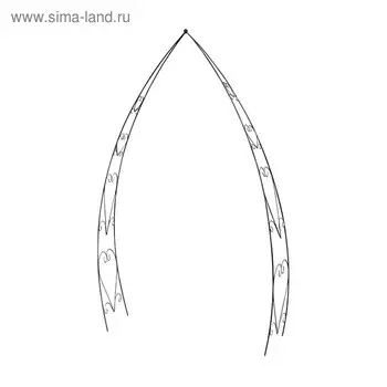 Арка садовая, разборная, 230 150 42 см, металл