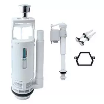 Арматура для унитаза IDDIS F012400-02K, нижняя подводка, два уровня слива