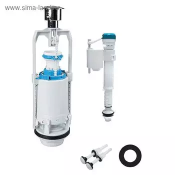 Арматура для унитаза IDDIS F012400-04, нижняя подводка, один уровень слива