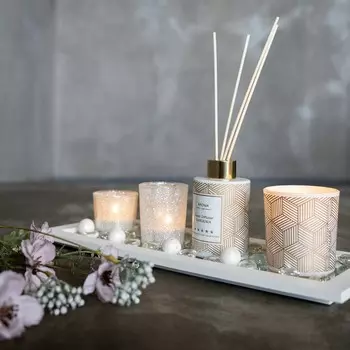 Арома сет «Вещицы» Gardenia, 7 предметов, цвет белый / золотой