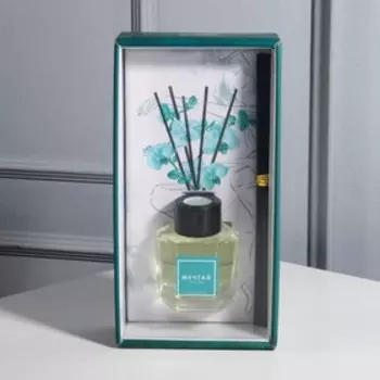 Диффузор ароматический палочки, ароматизатор для дома 50 мл. «Аромадиффузор: Расцветай от счастья», аромат орхидея, 10,2 х 19,6 х 5,2 см.