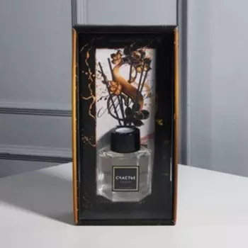 Диффузор ароматический палочки «Самой роскошной», ароматизатор для дома 50 мл., аромат чёрный лёд, 10.219.65.2 см