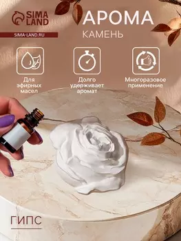 Аромакамень для эфирных масел «Фигурка. Роза», для шкафа, гипс, 763 см