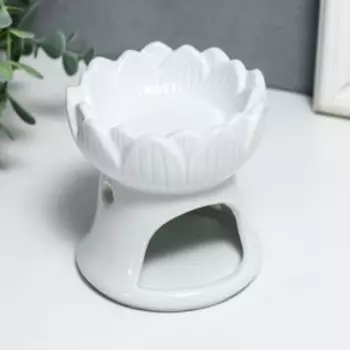 Аромалампа для эфирных масел «Бутон белый», керамика, 999 см