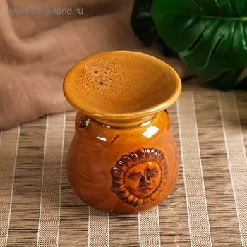 Аромалампа керамика "Солнце" 7,7х6,5х6,5 см