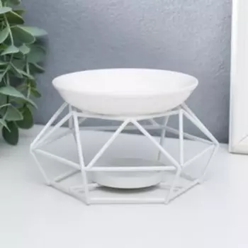 Аромалампа для эфирных масел «Геометрия», белый, 81212 см