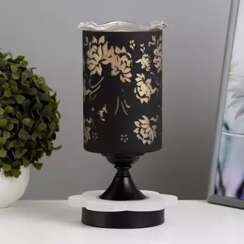Аромалампа с подсветкой «Цветы» E14 40 Вт +RGB черный 101024.5 см