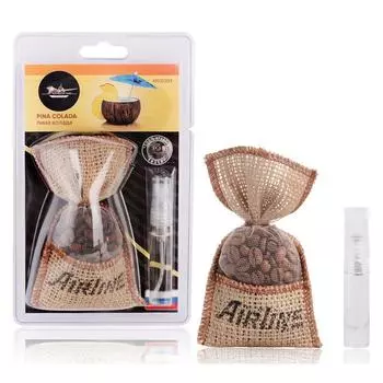 Ароматизатор AIRLINE Кофе в мешочке со спреем, пина колада AFCO203