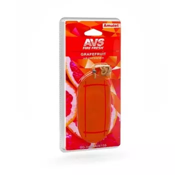 Ароматизатор AVS Amulet, гелевый, на зеркало, аромат грейпфрут 281512a