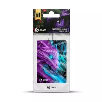 Ароматизатор Grass "Дракон", ягодный лед, картонный