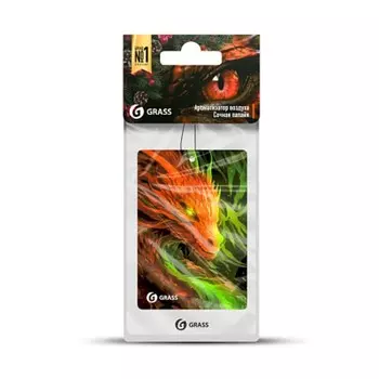 Ароматизатор Grass "Дракон", сочная папайя, картонный