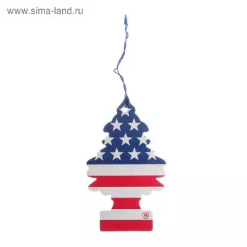 Ароматизатор Ёлочка Little Trees Американский флаг, Vanilla Pride