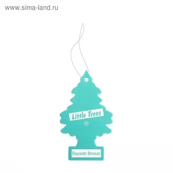 Ароматизатор Ёлочка Little Trees Прибрежный бриз, Bayside Breeze