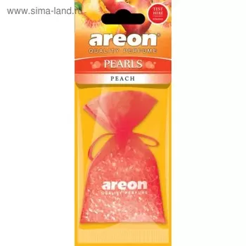 Ароматизатор Areon Pearls, на зеркало, мешочек, аромат персик, 50 г 50799a