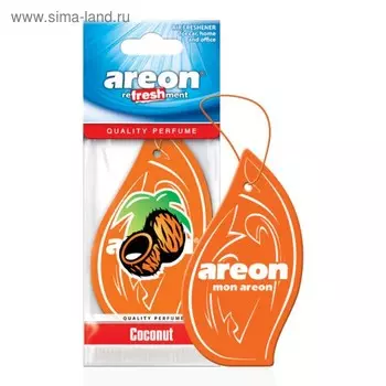 Ароматизатор Areon Refreshment Mon Classic, на зеркало, аромат кокос 47441a