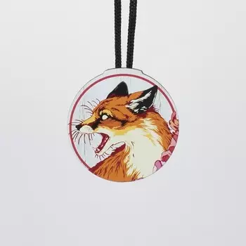 Ароматизатор подвесной из натурального дерева "Лиса", без пропитки