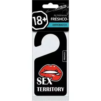 Ароматизатор в машину Freshco 18+ «Антитабак», подвесной