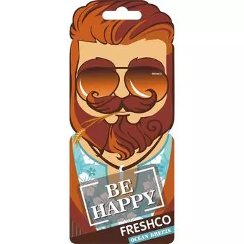 Ароматизатор в машину Freshco Be Happy «Океанский бриз», подвесной