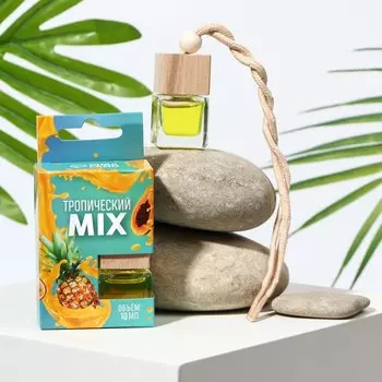 Ароматизатор подвесной в бутылочке размер XXL "Тропический mix", 10мл