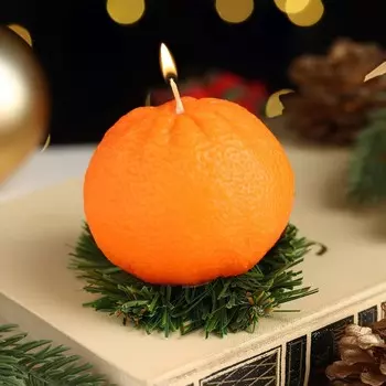 Ароматическая свеча фигурная «Мандарин», 6.76.75.6 см