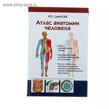 Атлас анатомии человека. Учебное пособие для студентов учреждений среднего профессионального образования. Самусев Р. П.