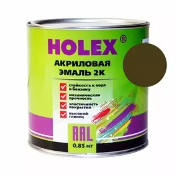 Автоэмаль Holex 303, акриловая 2К, защитная глянцевая, 0.85 кг 199340t