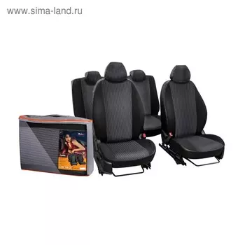 Авточехлы Airline ACCS-L-41 "Лима", Лада Granta, 13 предметов, жаккард-кожзам, черный