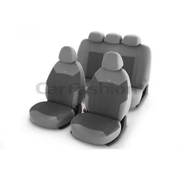 Авточехлы Corsar, трикотаж, темно-/светло-серый